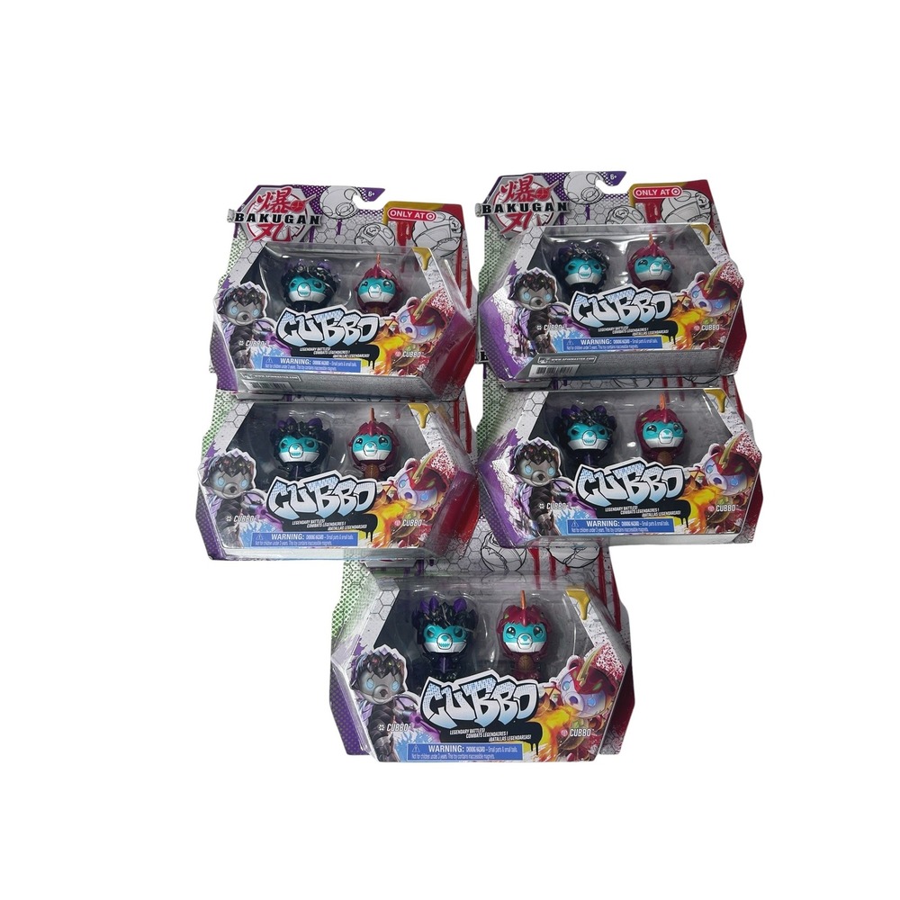 Bakugan Cubbo Legendary Battles 2-Pack Target Exclusive Lot of 5 New Sealed